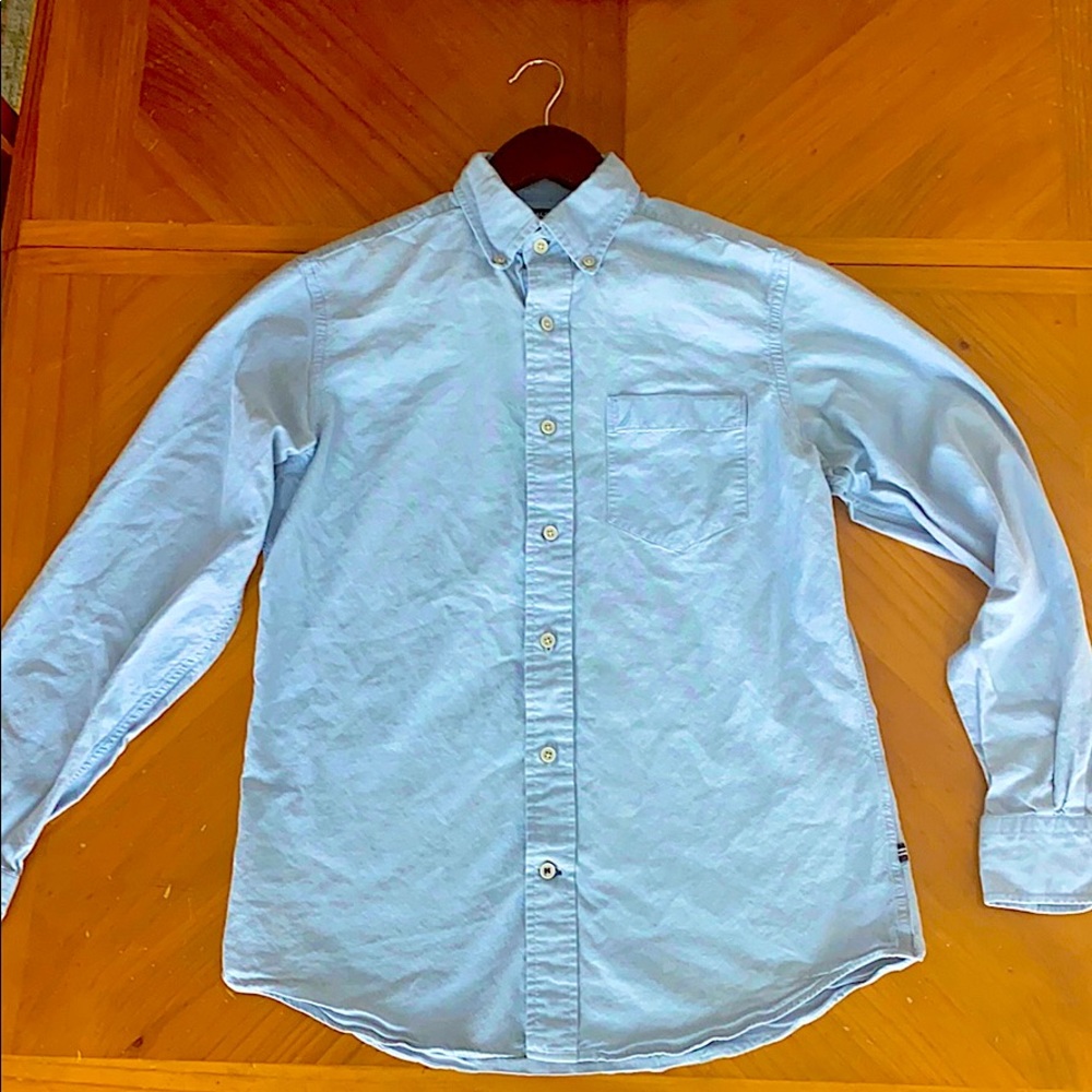Nautica baby blue casual button up